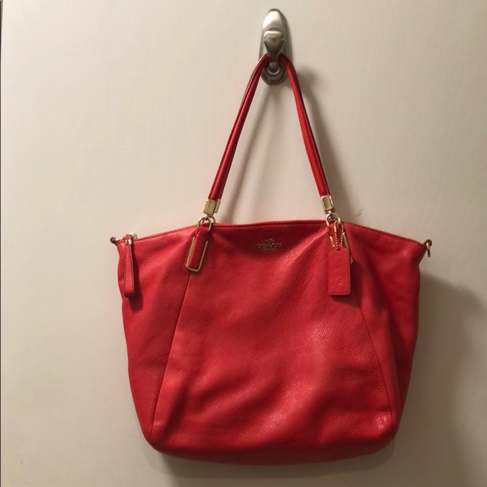 Leather Coach purse